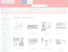 Tablet Screenshot of justcatering.com