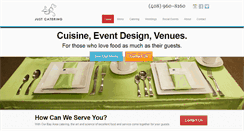 Desktop Screenshot of justcatering.net